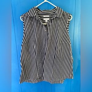 Charter Club Cut off Shirt with Collar